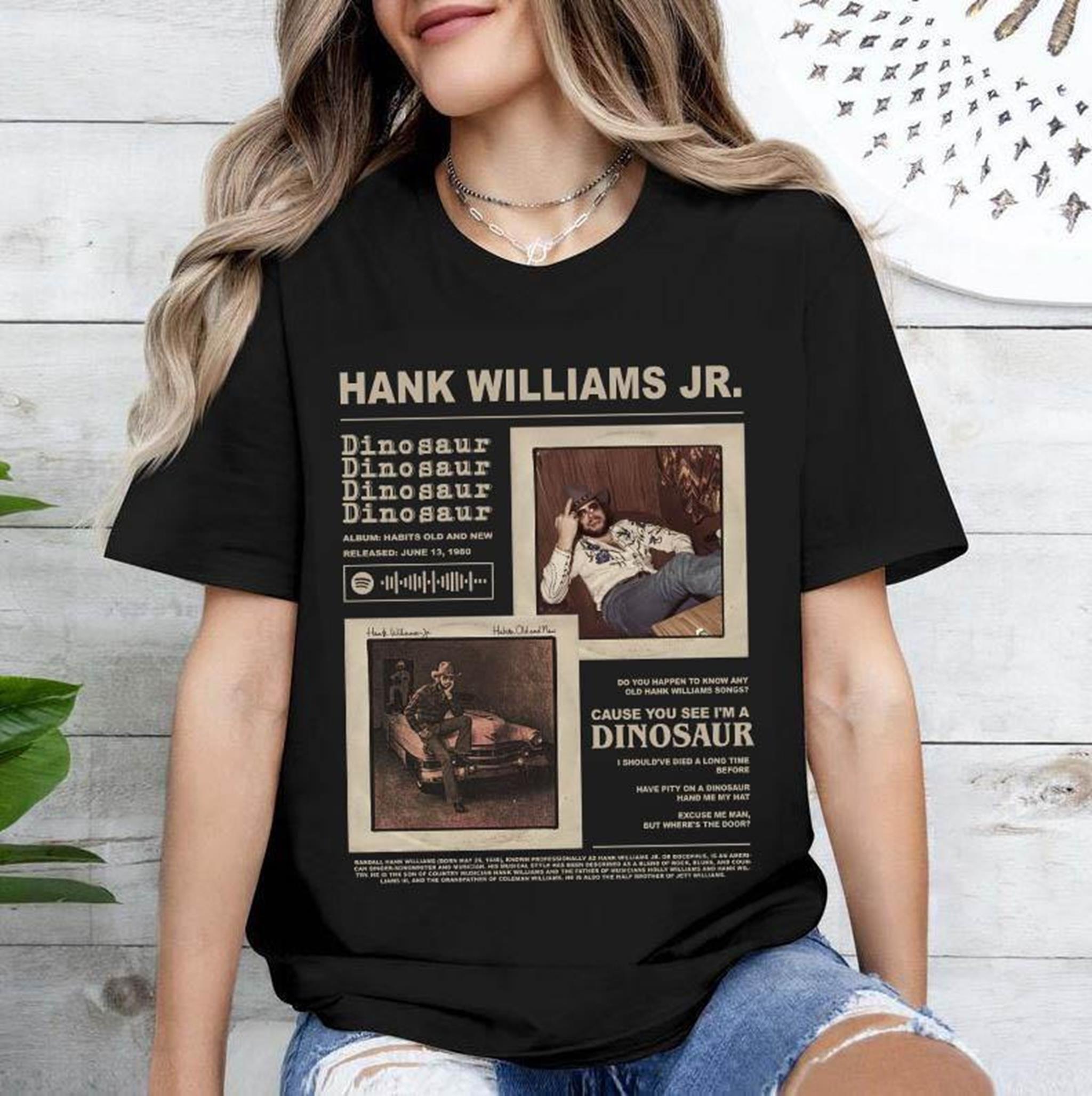 Hank Williams Jr Tshirt - Sweatshirt - Hoodie Bocephus Western Southern Retro Boho Hippie Shirt For Men For Women Casual Classic Fashion Comfort Cotton